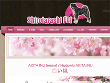 Tablet Screenshot of akita-inu.com.pl